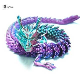 KgYewl 3D In Hình Rồng Trung Quốc Toàn Thân Khớp Di Động Nội Thất Nhà Trang Trí Vật Trang Trí Đáng Thu Thập Đồ Chơi Sáng Tạo Mới