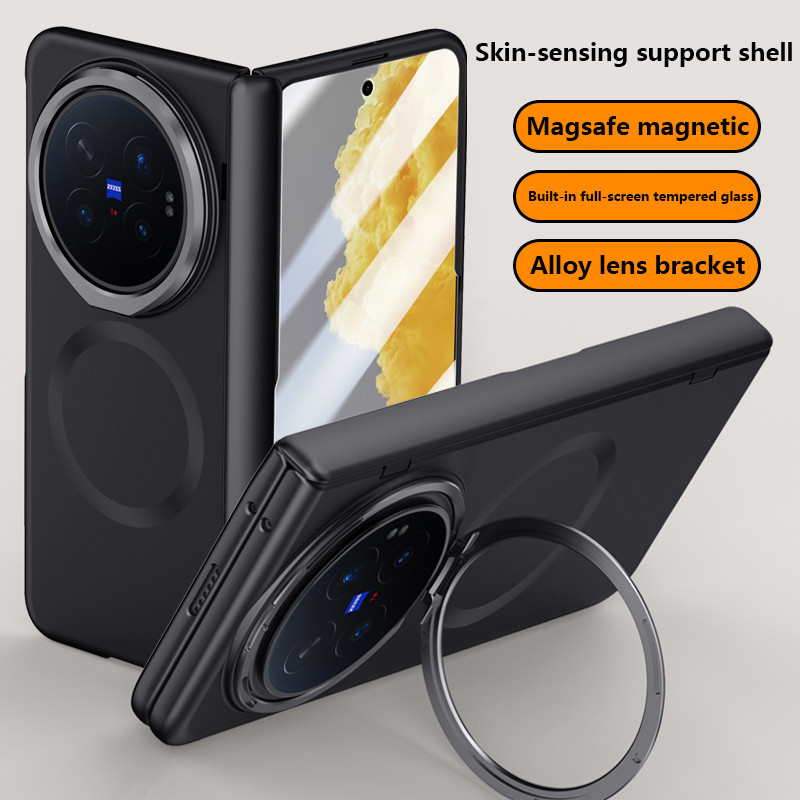 Skin Feel Matte Frosted Case cho Vivo X Fold6 Fold 6 VIVO X Fold6 5G Vỏ bảo vệ bản lề lò xo gấp từ t