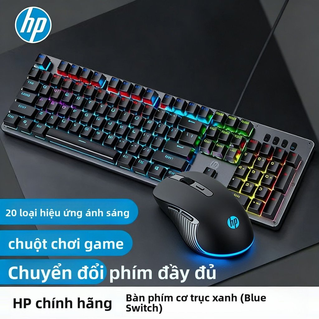 Combo phím chuột tai nghe gaming HP GK100F chính hãng trọn bộ trang bị cho game thủ chuyên nghiệp