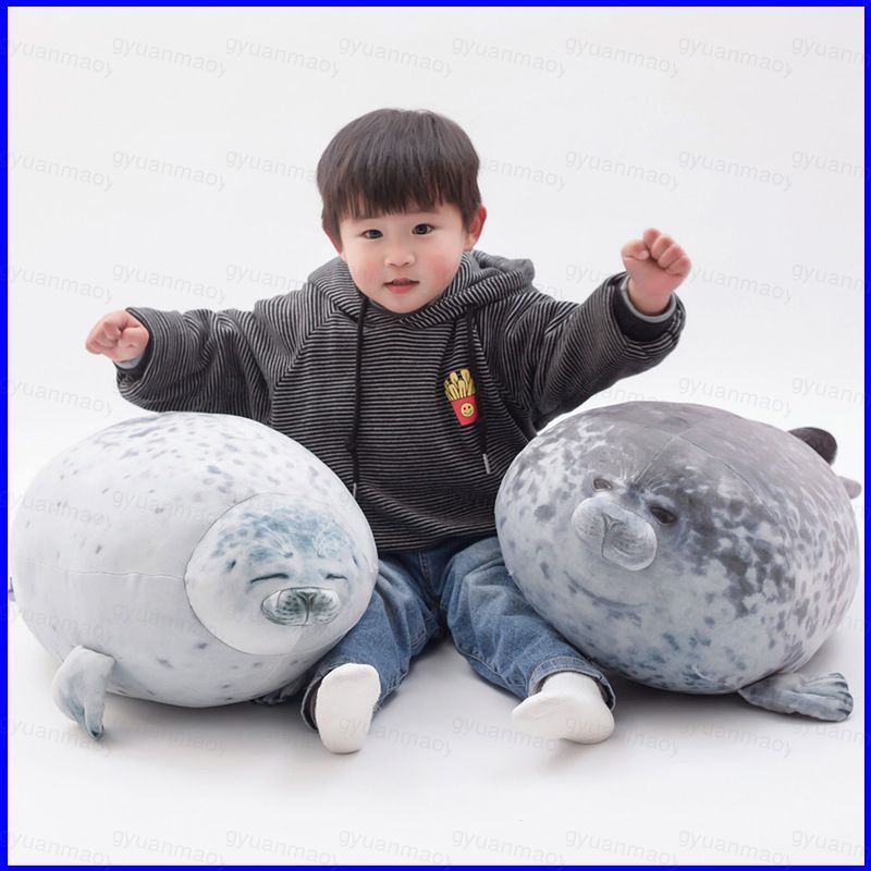 ZY1 Nhật Bản Osaka Phổ Biến Thực Tế Spotted Seal Plushie Gối Viral Mũm mĩm Seal Đồ Chơi Nhồi Bông Qu