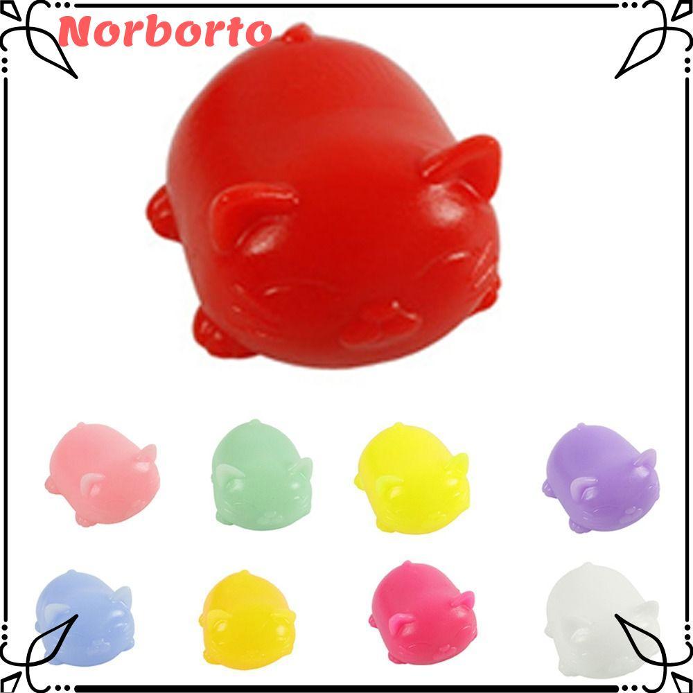 NORBORTO Mèo Căng Thẳng Bóng, Đồ Chơi Squishy Mèo Squeezy Siêu Mềm, Giảm Căng Thẳng Co Giãn Mèo Squi