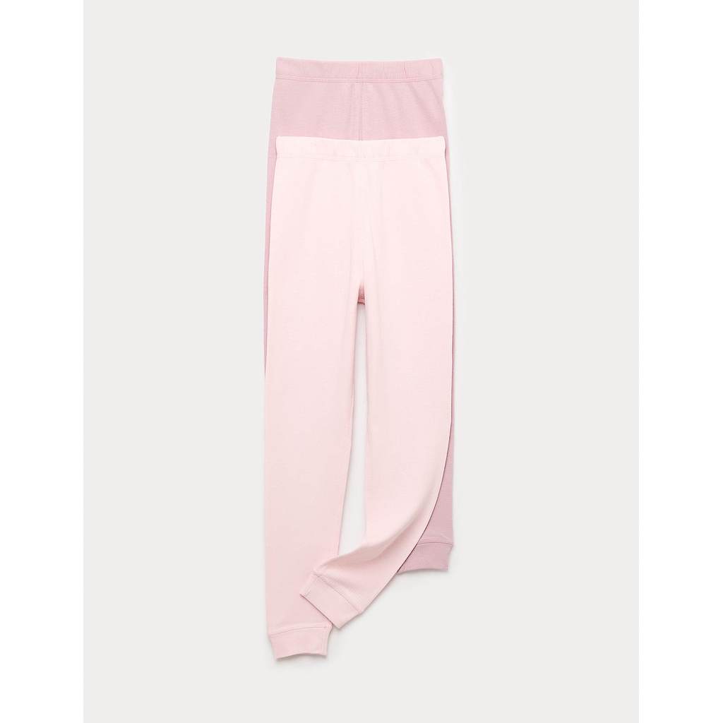 M&S - Kids Pants & Leggings - 
2pk Thermal Leggings  - BEIGE MIX
