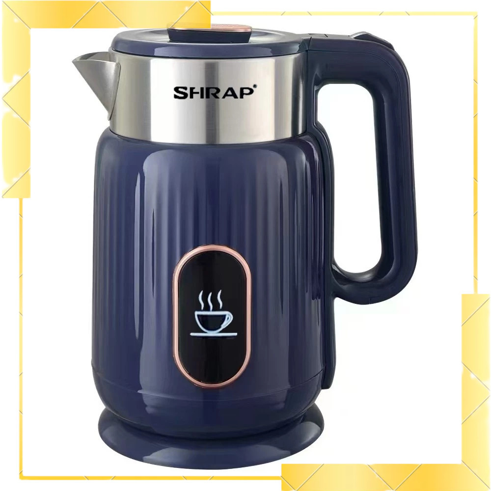 Ấm Siêu Tốc Mẫu Mới SHRAP SH-86 Dung Tích 3.2L Có 2 Lớp Cách Nhiệt, Công Suất 1500W Thân Chống Bỏng-Tự Động Ngắt