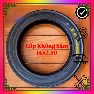  lốp không săm xe điện,Lốp Không Săm 14x2.50 Xe Đạp Điện Bánh 14inch Vỏ Không Ruột 14 x 2.50 Dày Bền Phụ Tùng Xe Điện 