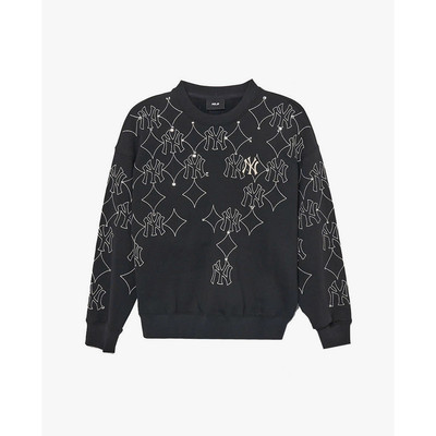 MLB - Áo sweatshirt nữ cổ tròn tay dài Monogram_3FMTM1136-50BKS