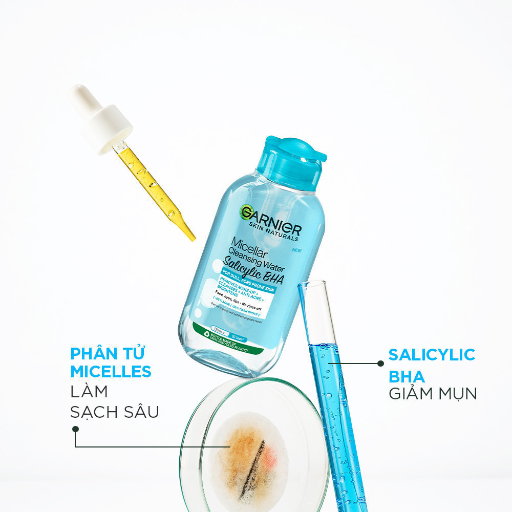 Bộ 2 Nước tẩy trang Garnier Cho Da Dầu Mụn Salicylic BHA Micellar 400ml x 2 (mới) | BigBuy360 - bigbuy360.vn