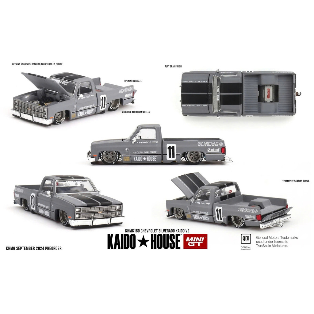 MÔ HÌNH XE Kaido House KHMG160 Chevrolet Silverado KAIDO V2