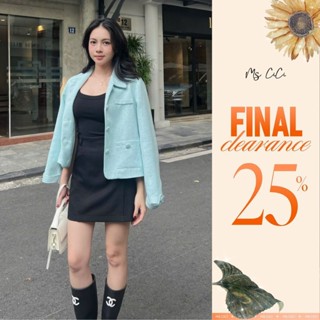 Áo khoác dạ Tweed CeeCee by Ms Cici thiết kế sang chảnh, lên dáng thon gọn, trẻ trung, chất liệu dạ Hàn cao cấp AKH2402