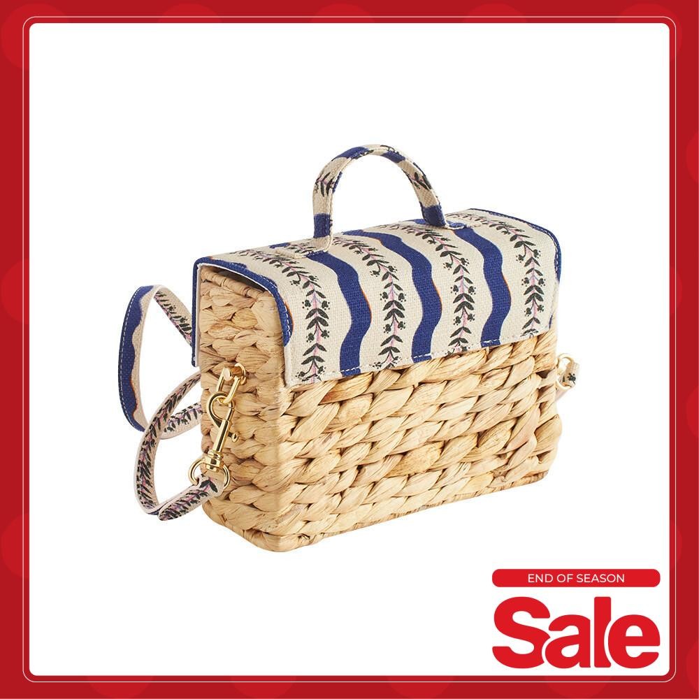 Túi đeo chéo/Box Crossbody - Dreamers Floral Stripe - Monochrome