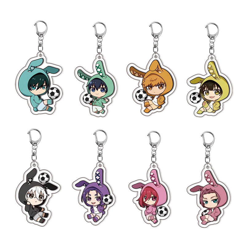 New Anime Blue Seishiro Nagi Isagi Yoichi Cute Rabbit Ear Acrylic Stand Figure Cosplay