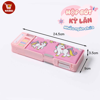  Hộp bút học sinh đa năng hình phi hành gia ngựa con hộp bút nhiều ngăn chất lượng cao 