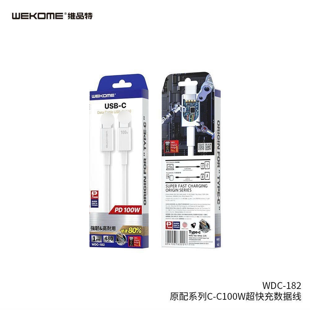 Cáp Sạc WEKOME WDC-182 Sạc Nhanh 100W