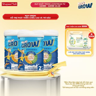 Combo 3 Sữa Bột Nuvi Grow phát triển chiều cao - Trên 2 tuổi (Lon 900g)