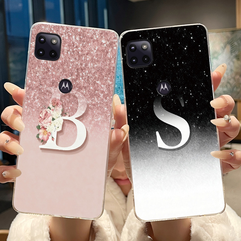 Ốp Lưng Cho Motorola One 5G Ace Vỏ Sang Trọng Chữ Thanh Lịch Trong Suốt Silicon Mềm Ốp Lưng Cho Moto