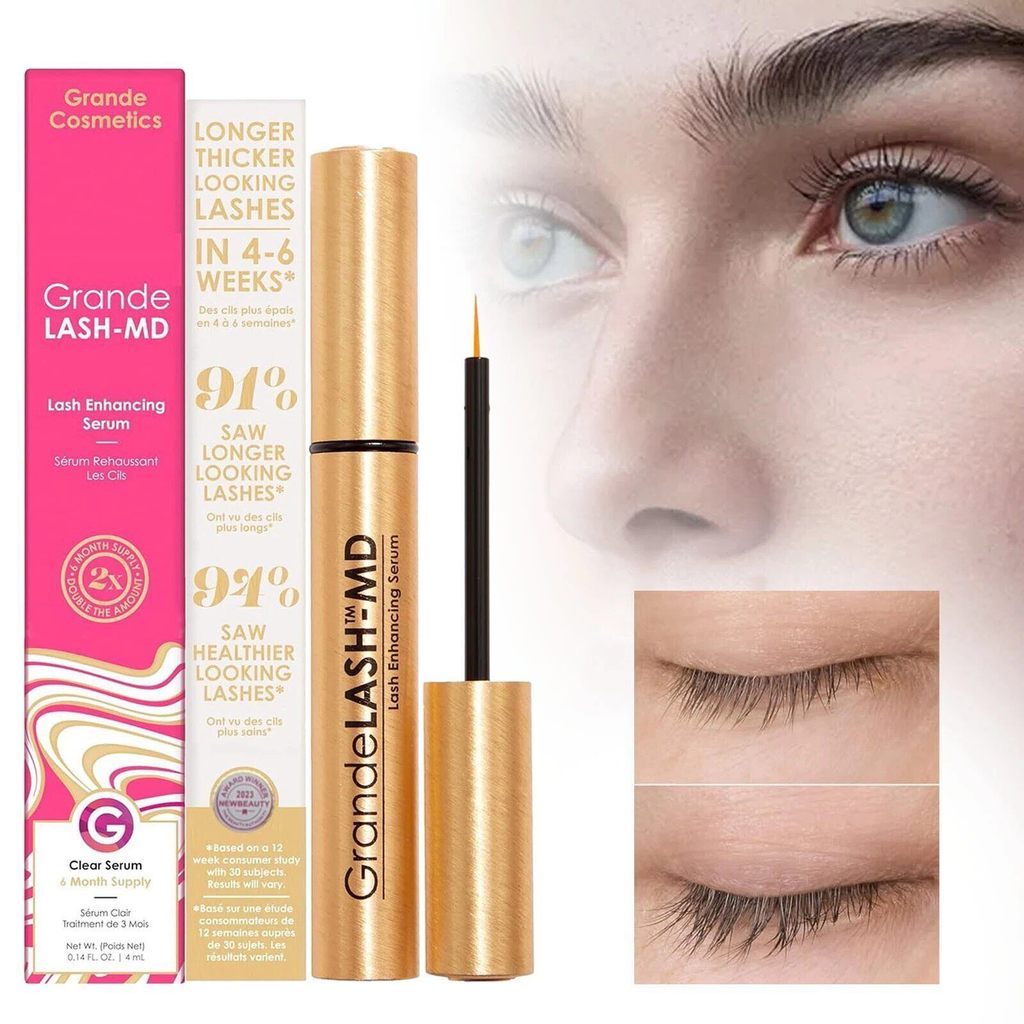 Serum Grande lash xuyên biên giới sản phẩm hot mới màu vàng mascara liều cao 4ml