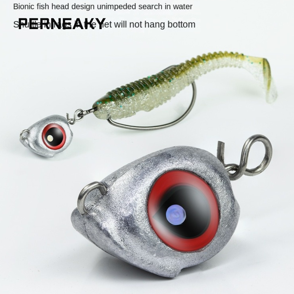 Chậu rửa đầu chì PERNEAKY, Đầu Jig đáy Swimbait Jig, 2025 3.5g / 5g / 7g / 10g Đầu kim loại phát sán