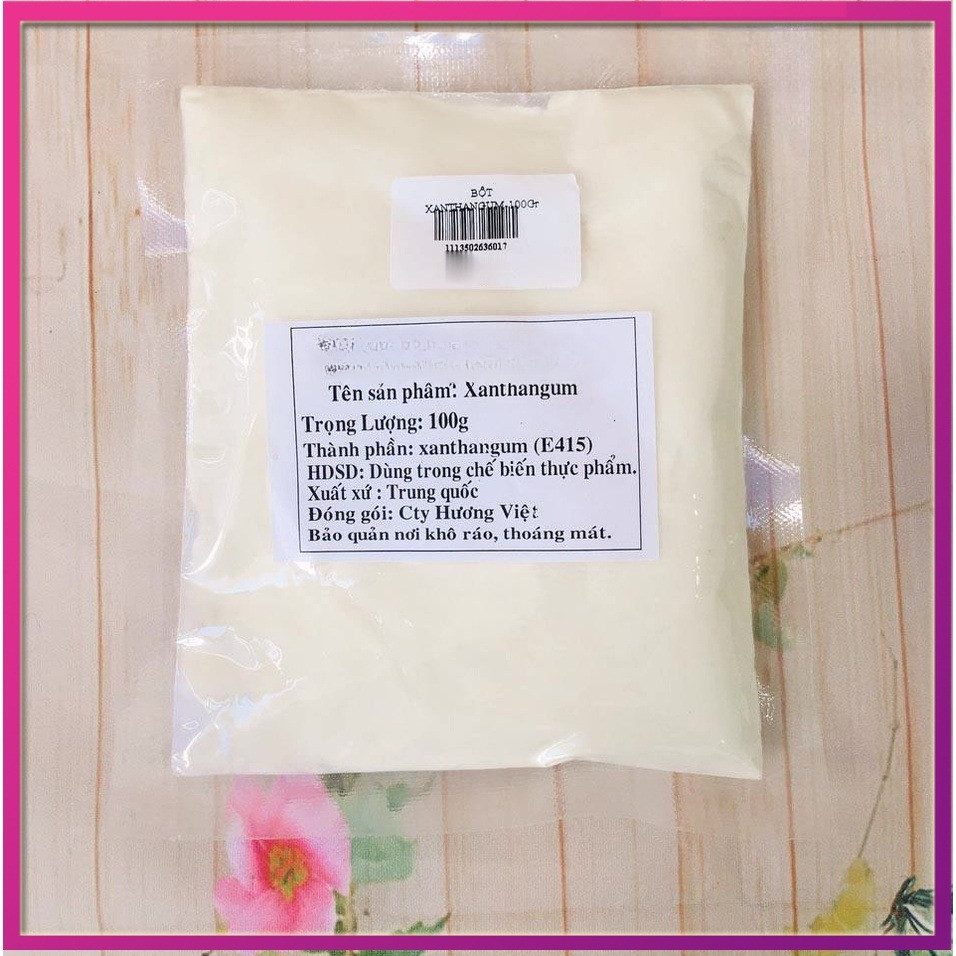 Bột Xanthan Gum E415 Gói 100g Phụ Gia Làm Dày, Đông Đặc