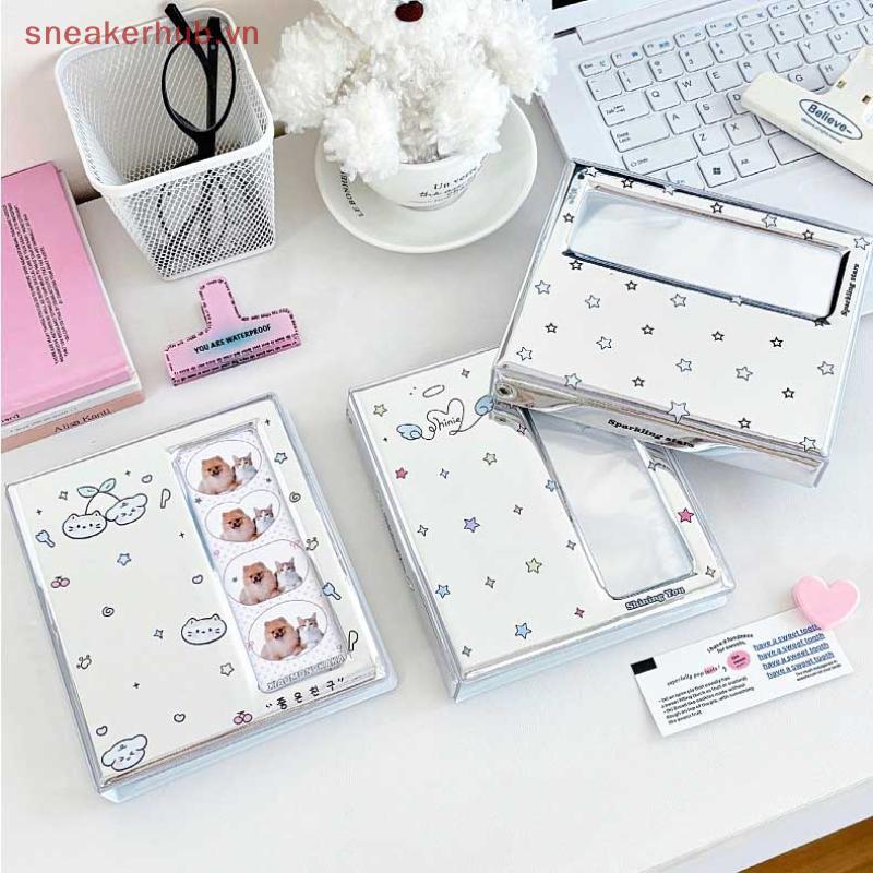 SHVN Hoạt Hình 4 Lưới Idol Card Photo Booth Album Cho 40 Chiếc 2x6 Inch Dải Ảnh Đánh Dấu Trang 20 Ch