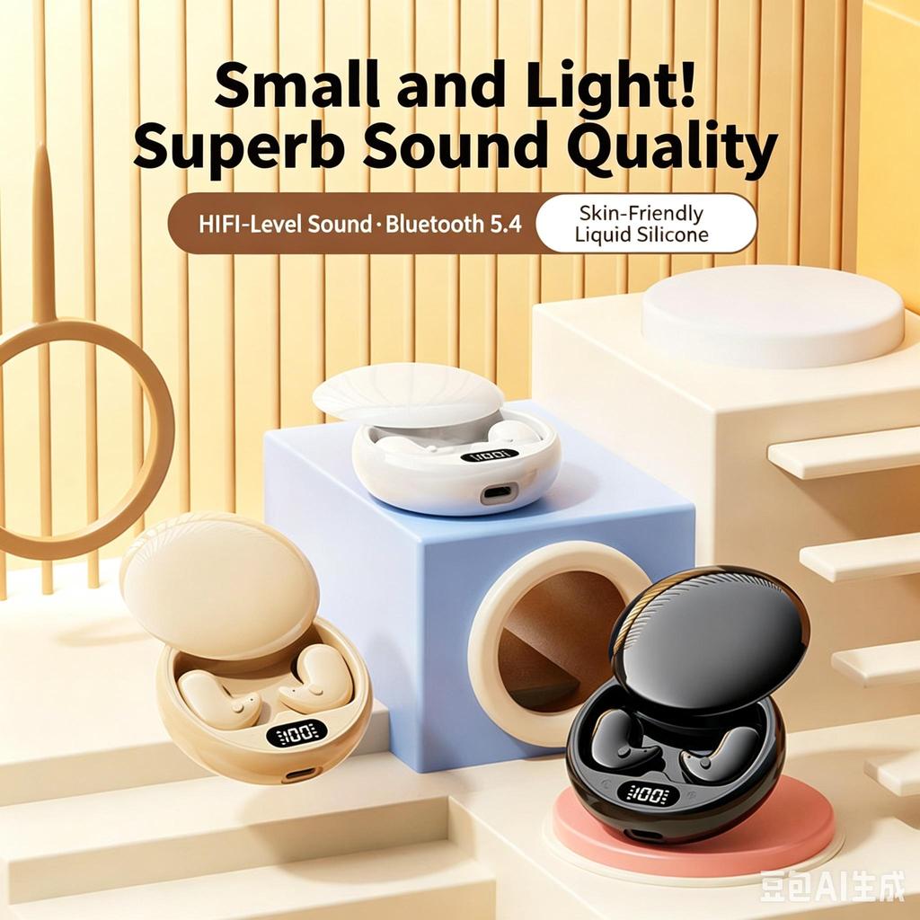Tai nghe ngủ không dây Mini Y36, khử tiếng ồn, tai nghe HiFi dài pin sạc nhanh
