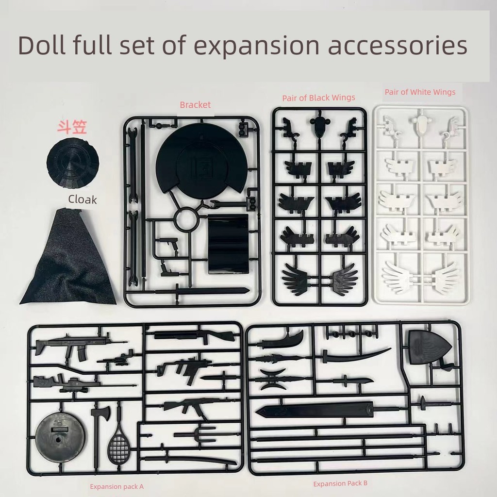 dummy 13 action figure Gói vũ khí may mắn may mắn siêu di chuyển được
