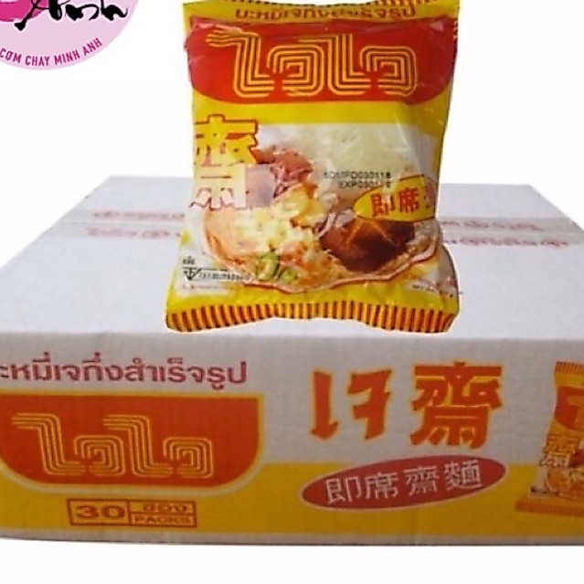 Mì Thái Chay Wai Wai (Thùng 30 gói ) - Bao Bì Có Tiếng Việt