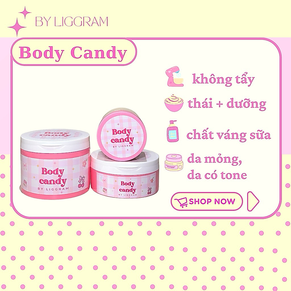 Body Candy - Kem Dưỡng Trắng Da Toàn Thân By Liggram