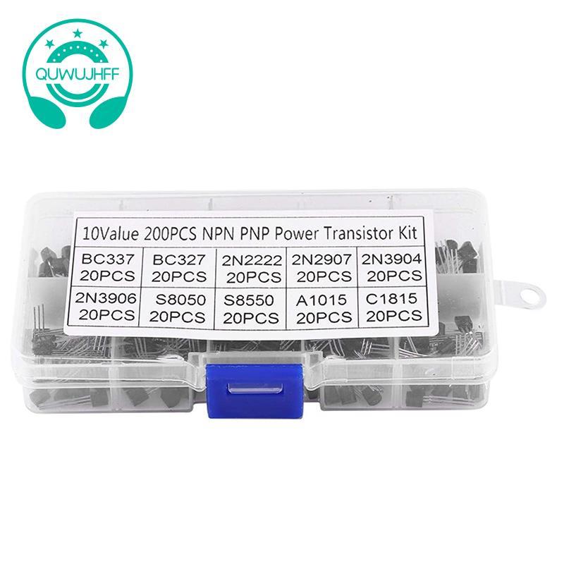 200 Chiếc BC337 Đến C1815 Bộ Transistor Silicon Transistor NPN TO-92 PNP
