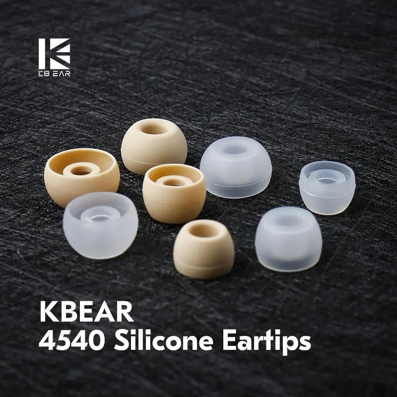 Tai nghe silicon cà phê KBEAR 4540 Đầu tai XS / S / M / L Kích thước mềm có thể thay thế Earcaps cho