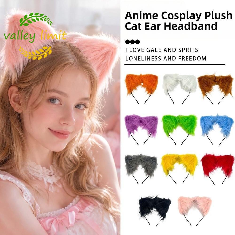 Băng đô tai mèo VALLEY LIMIT, Băng đô Gothic động vật Gothic, Thiết thực lolita nhân tạo có thể tái 