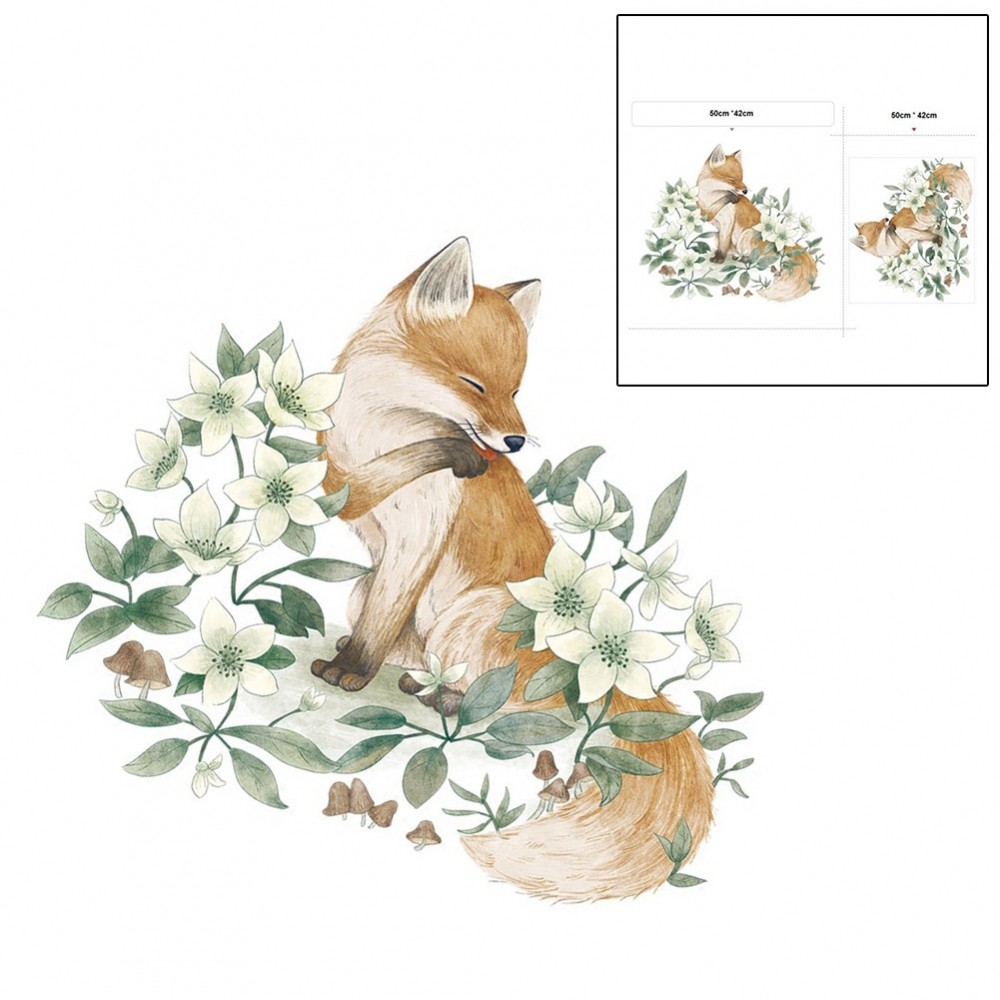 [DOLLDOLL-VN]Wall Sticker 50*42cm Non-toxic PVC Self-adhesive High Quality Wall Paper