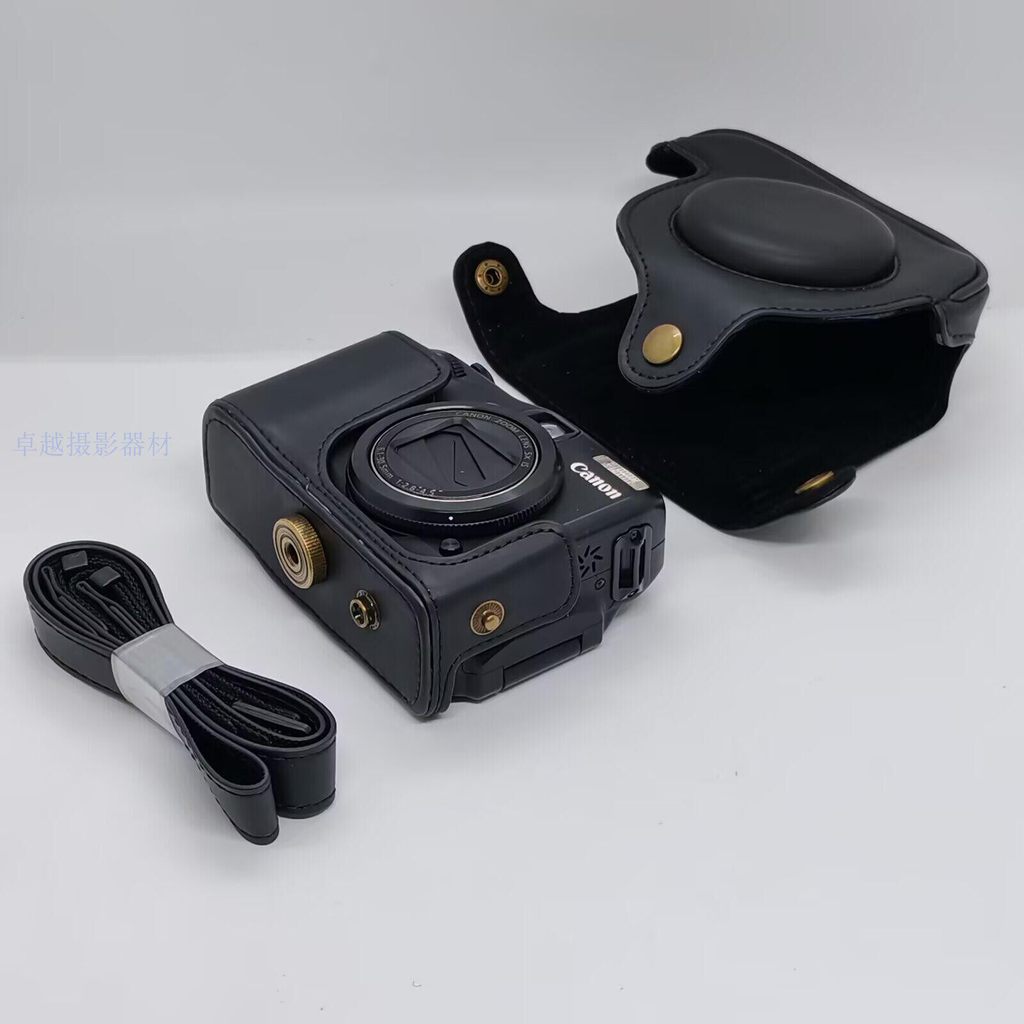 Thích hợp cho Túi đựng máy ảnh Canon G10 / G11 / G12 G12 Vỏ da máy ảnh G11 Túi da cổ điển Vỏ bảo vệ 