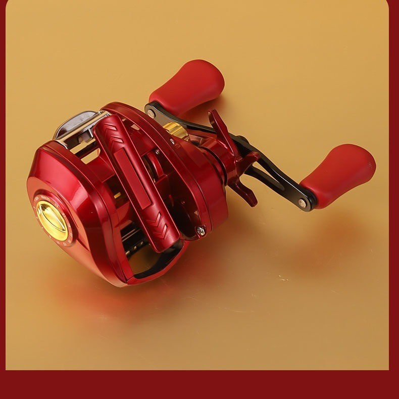Popular~Red Fox all-metal baitcasting reel for long-distance casting, anti-line breakage, sea fishin
