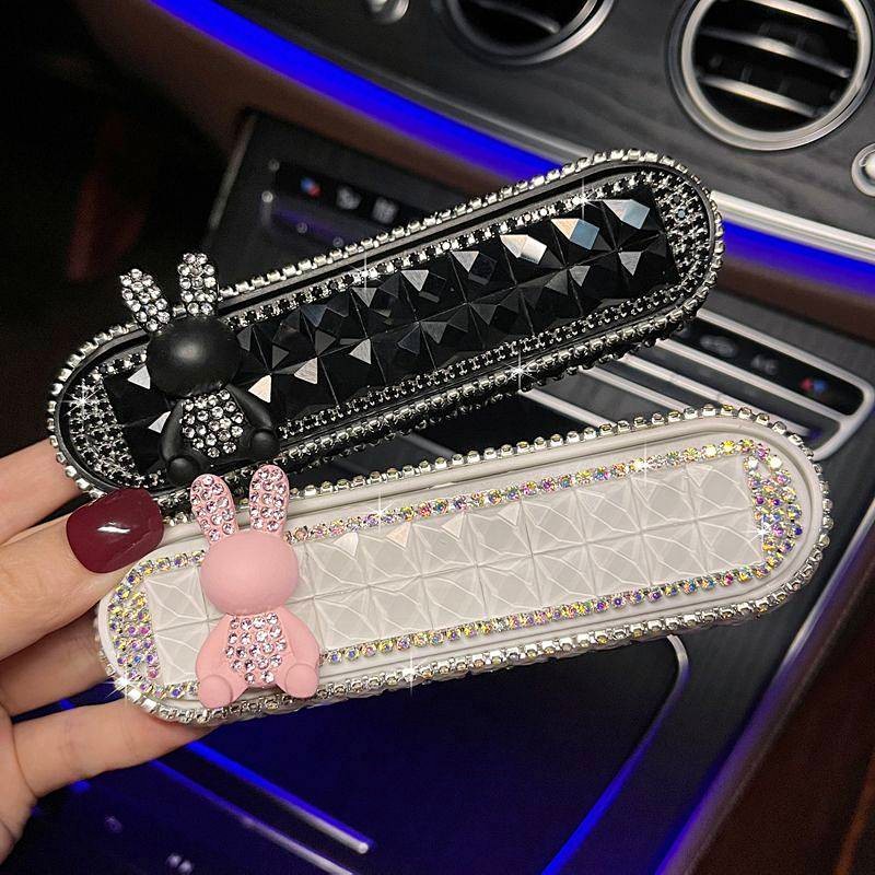 Temporary Parking Number Plate Diamond Goddess High-Grade Ornaments Car Phone Number Number Plate fo