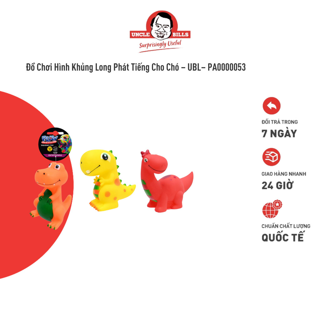 Đồ Chơi Hình Khủng Long Phát Tiếng Cho Chó – Uncle Bill – PA0000053