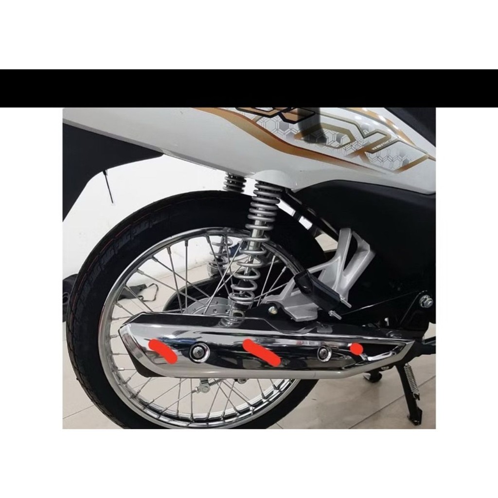 K Chắn nhiệt ống xả ốp bô wave anpha 110 honda Ốp bô che bô Honda Wave a 110 2019 2023 chính hãnġ G
