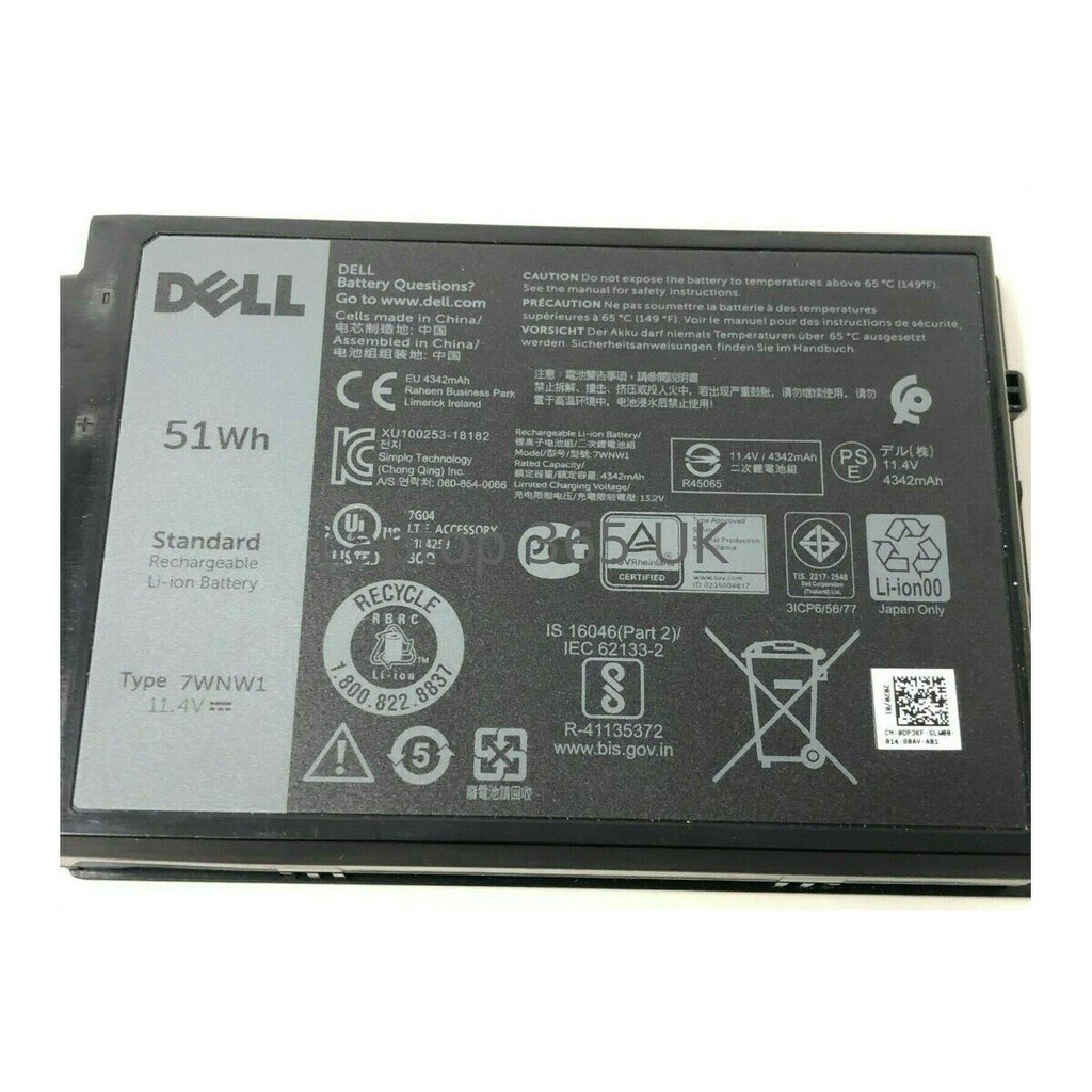 Pin Dell Latitude 5420 5424 7424 7WNW1 Battery
