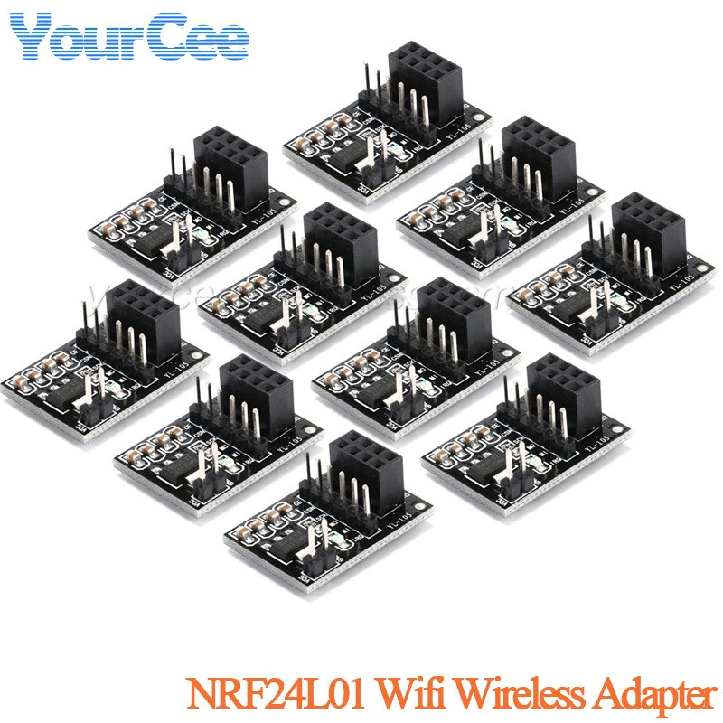 10 Cái / 1 Cái NRF24L01 Wifi Bộ Chuyển Đổi Không Dây Mô Đun 3.3V Mới Ổ Cắm Adapter Tấm Bảng Cho 8Pin