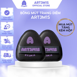 [ART3M1S] Bông Mút ART3M1S ĐEN Mềm Mịn Dùng Khô Ướt Tán Cushion Phấn Nước Phấn Nén Kem Nền