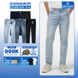 Quần jeans nam PROCOOL ICONDENIM, quần bò form slimfit ôm vừa vặn, công nghệ vải Coolmax mát lạnh, mềm mịn, thoải mái