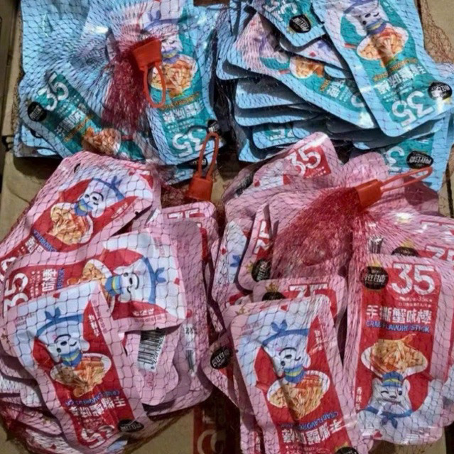 1 Bịch 30 Chiếc Thanh Cua Gấu 35 Tẩm Vị Ăn Liền