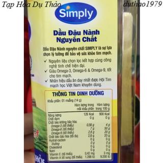 Dầu ăn Simply Đậu Nành 1 lít