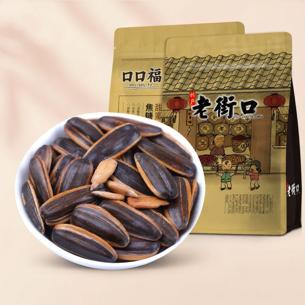 Lao Jiekou | Hạt hướng dương hương quả óc chó Caramel 00g x Túi