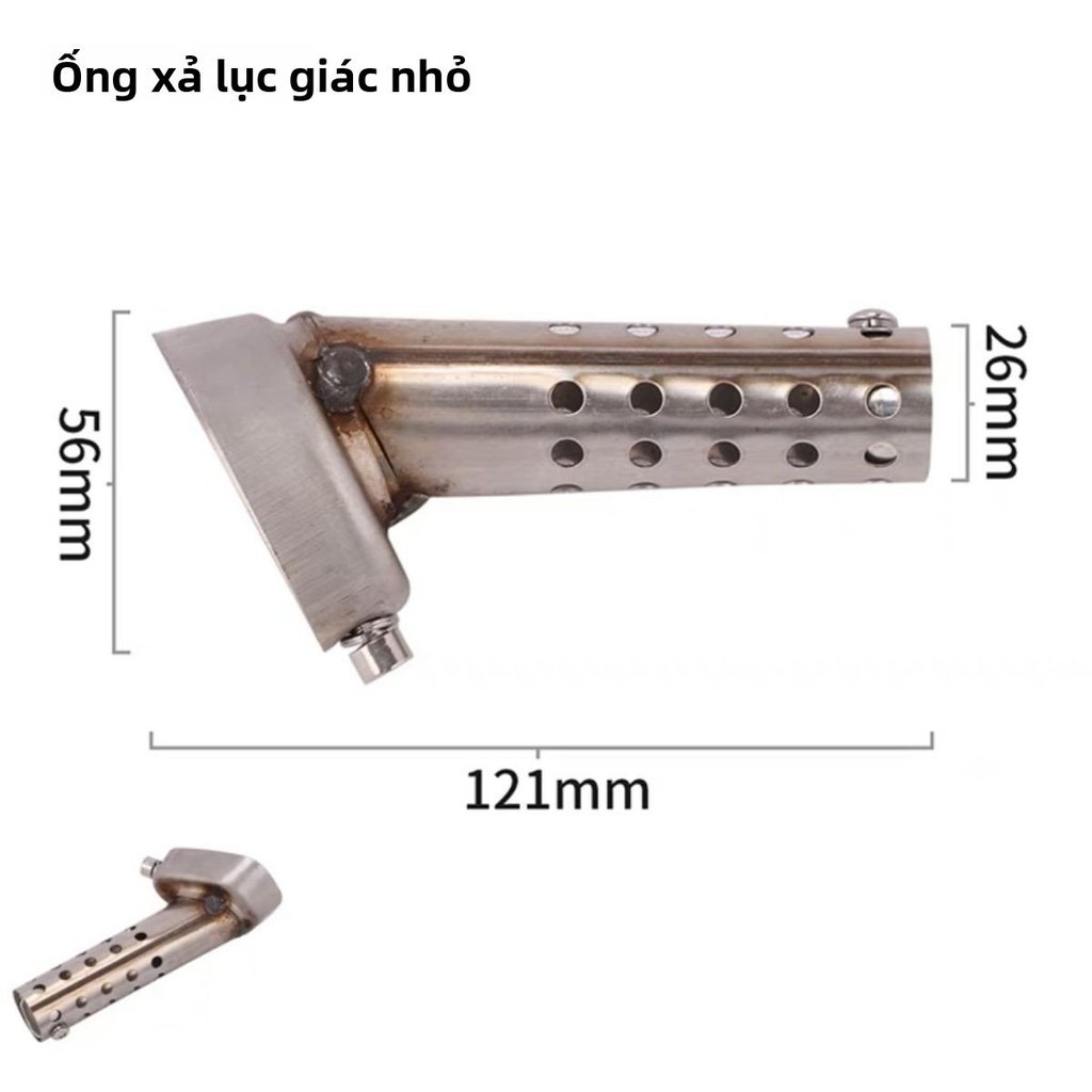 Tiêu giảm âm pô lục giác kiểu Akrapovic giúp xe vận hành êm ái phụ kiện bán chạy nhất giá tốt nhất