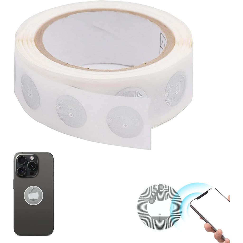 Gói 60 Nhãn dán thẻ NFC, Nhãn dán NFC 25 mm, Nhãn dán Nfc, Thẻ Ntag213, Thẻ NFC, Thẻ NFC, Ntag215, C