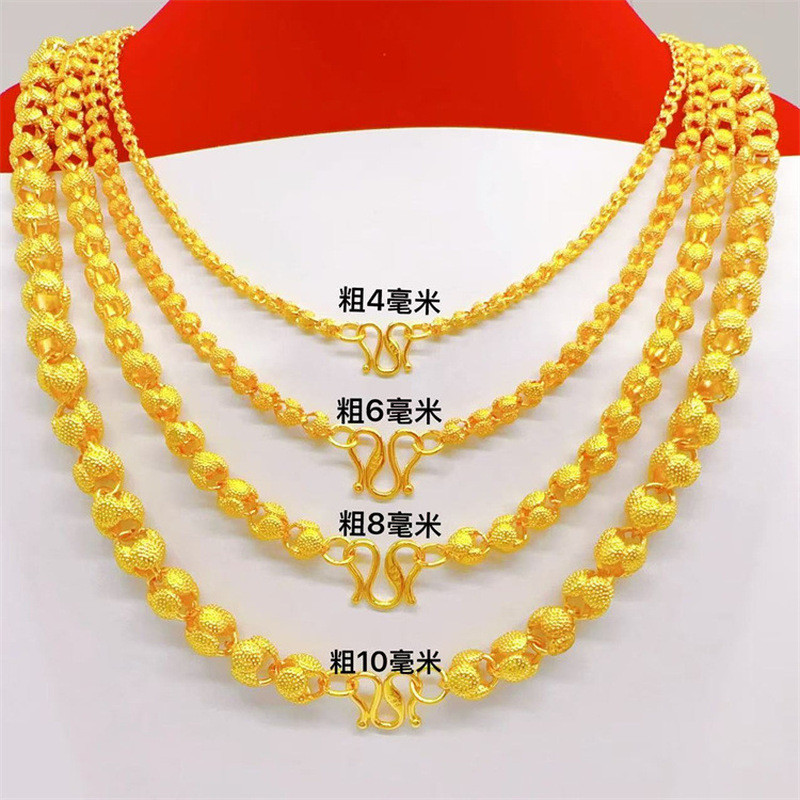 Việt Nam Cát Vàng Nam Vỏ Gai Hạt Vòng Cổ Bông Sen Vòng Cổ Lúa Mì Mạ Vàng Vòng Cổ Trang Sức