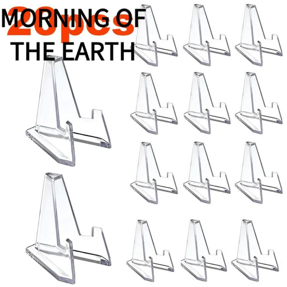 MORNING OF THE Acrylic Coin Display Stand Holder, Capsule Support Small Easel Rack, Storage Triangle