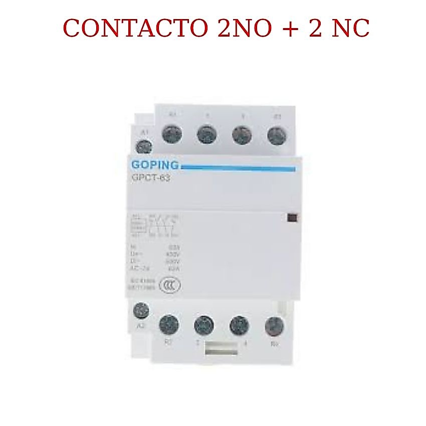 khởi động từ contactor 2No/2NC 63A-220 VAC