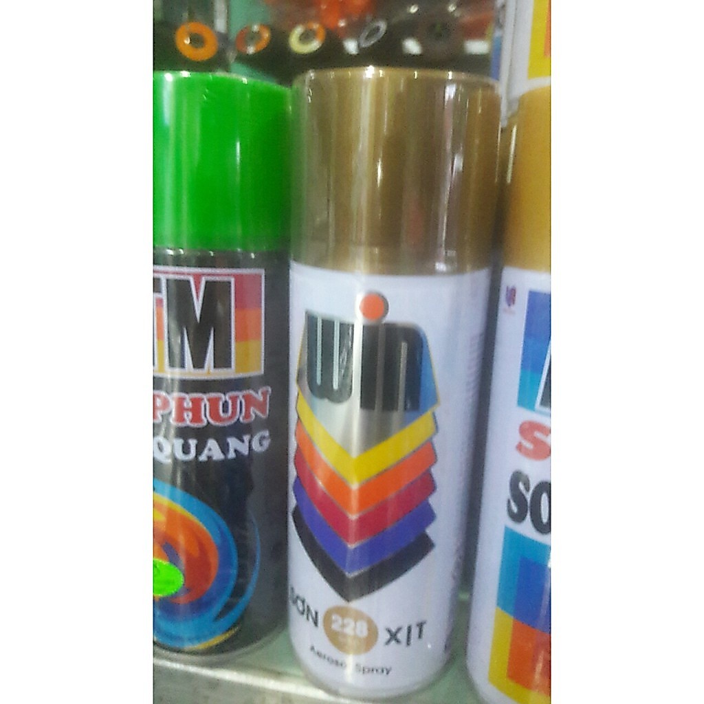 Sơn phun màu đồng đen giả gỗ 228, bình xịt sơn màu đồng đen