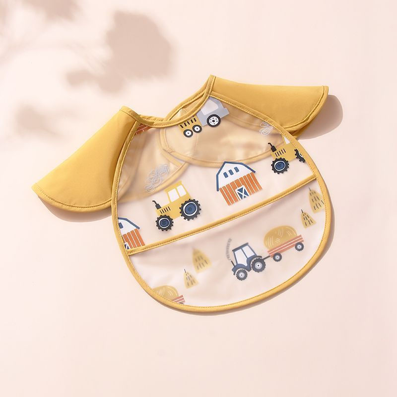 TQ~Baby apron, waterproof feeding bib, infant food bib, anti-dirt, thin summer feeding apron, girls'