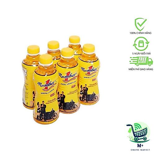 [LỐC 6 CHAI] Nước Tăng Lực Number 1 (Number One) Vàng chai 330ml